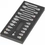 Wera 9723 Wkładka piankowa Zyklop B 3/8 inch Zestaw nasadek i bitów, 19-częściowy