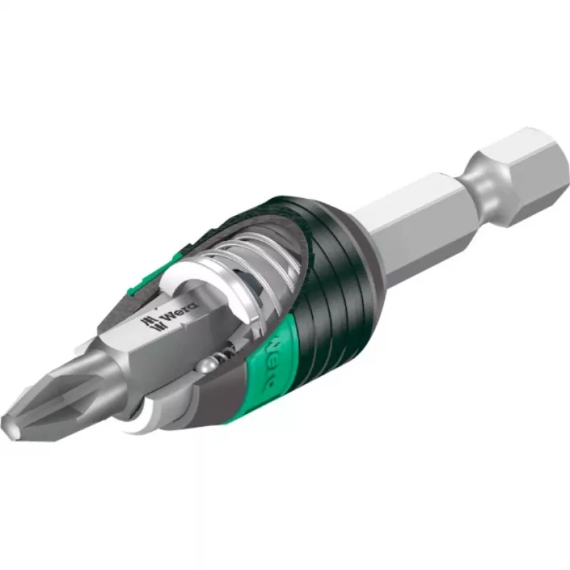 Wera Bit-Safe 61 Universal 1, napęd sześciokątny 1/4 cala, zestaw 61 bitów z bitami Tough-Absorbing i uniwersalnym uchwytem do bitów 05057122001