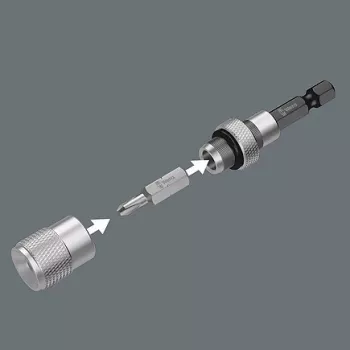 Wera Bit Set Bit-Check 10 Drywall 1, 10-częściowy, Phillips PH 2, 25 mm, uchwyt Rapidaptor Quick-Release, ogranicznik głębokości, bity torsyjne