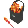 Zestaw wkrętakowy Wera Kraftform 2go 100, 11-częściowy, Phillips, Pozidriv, Torx, bity 25 mm, z uchwytem Rapidaptor i etui tekstylnym 05004310001