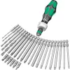 Wera Kraftform Kompakt H 1 Woodcraft Uchwyt śrubokręta z 12 mieszanymi bitami - Hex, Phillips, Pozidriv, Torx