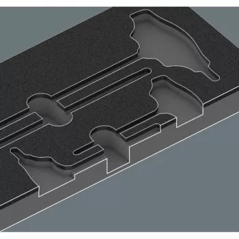 Wera Kraftform Plus 6-Częściowy Zestaw Śrubokrętów Płaski/Krzyżowy/Pozidriv z Lasertip i Uchwytem Ściennym