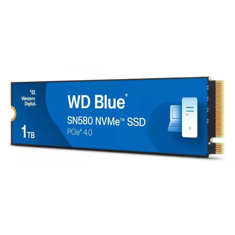 Western Digital WD Blue SN580 1TB M.2 2280 PCIe Gen4 x4 NVMe SSD - 4150MB/s odczyt, 4150MB/s zapis, 600 TBW