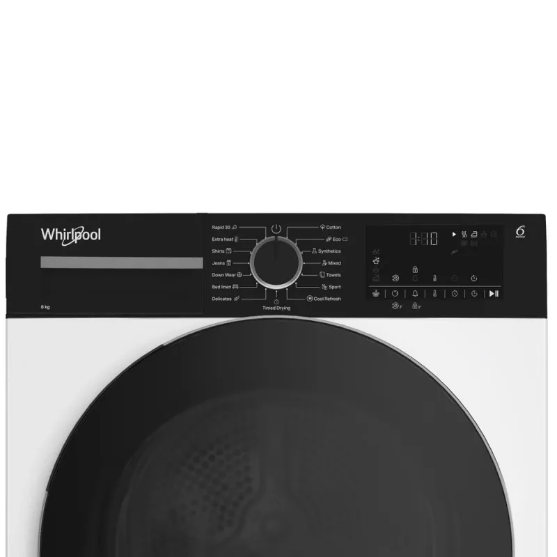 Whirlpool WPS D8 WBS EE Suszarka z pompą ciepła 8 kg Ładowanie od przodu Biała