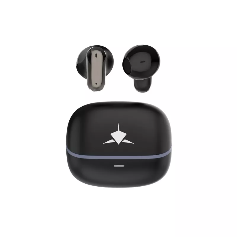 White Shark BLAZE-B GEB-TWS-201 True Wireless Bluetooth 5.1 Słuchawki douszne z etui ładującym, IPX4, sterowanie dotykowe, czarny