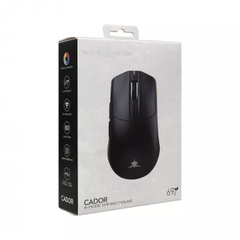White Shark CADOR-B WGM-5020 Przewodowa mysz gamingowa RGB, Czarna