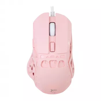 White Shark ECTOR-P GM-5016 Przewodowa mysz gamingowa, 6400 DPI, różowa