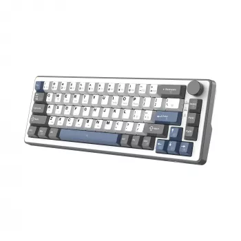 Biała klawiatura mechaniczna White Shark EXCALIBUR M (GK-009251) z przełącznikami Outemu Blue, podświetleniem RGB, układem US, biała