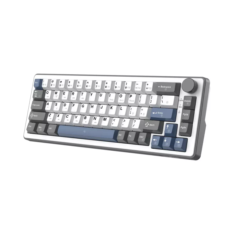 Biała klawiatura mechaniczna White Shark EXCALIBUR M (GK-009251) z przełącznikami Outemu Blue, podświetleniem RGB, układem US, biała