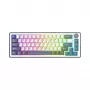 Biała klawiatura mechaniczna White Shark EXCALIBUR M (GK-009251) z przełącznikami Outemu Blue, podświetleniem RGB, układem US, biała