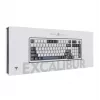 White Shark EXCALIBUR-W Mechaniczna klawiatura gamingowa, układ 75%, KTT Wine Red Hot-Swap, podświetlenie RGB per-klawisz, przewodowa, biała