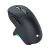 White Shark GAWAIN-B Bezprzewodowa Mysz Gamingowa, 12000 DPI, 500 mAh, 56g, Czarna