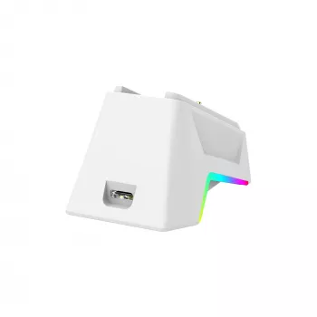 White Shark GAWAIN-W Bezprzewodowa Mysz Gamingowa – 12000 DPI, bateria 500mAh, 56g, Biała