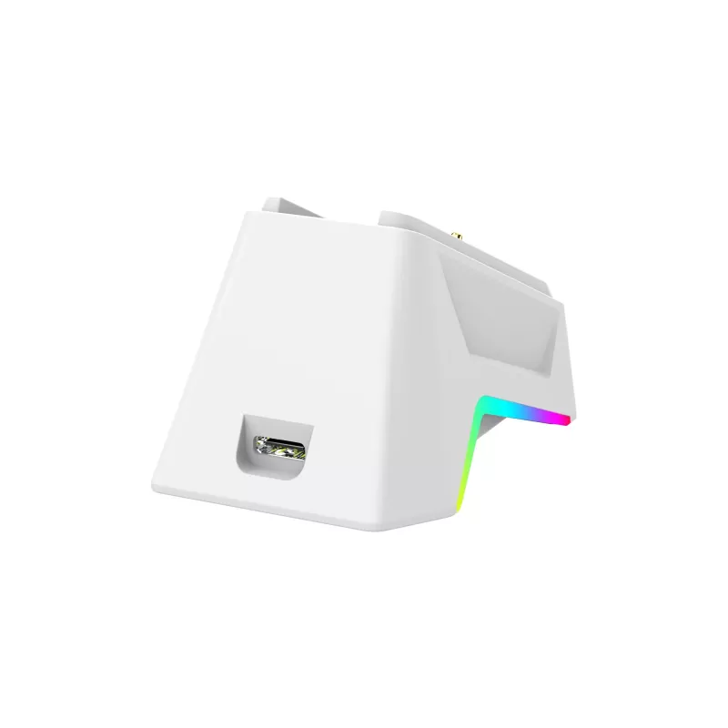 White Shark GAWAIN-W Bezprzewodowa Mysz Gamingowa – 12000 DPI, bateria 500mAh, 56g, Biała