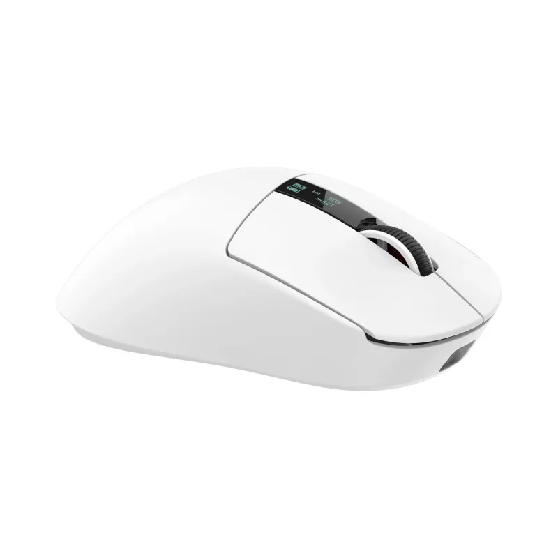 White Shark GAWAIN-W Bezprzewodowa Mysz Gamingowa – 12000 DPI, bateria 500mAh, 56g, Biała