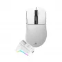 White Shark GAWAIN-W Bezprzewodowa Mysz Gamingowa – 12000 DPI, bateria 500mAh, 56g, Biała