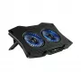 White Shark ICE GUARD GCP-4 podkładka chłodząca z dwoma wentylatorami 125 mm z niebieskimi diodami LED, 5 ustawień wysokości, do 17,3 cala