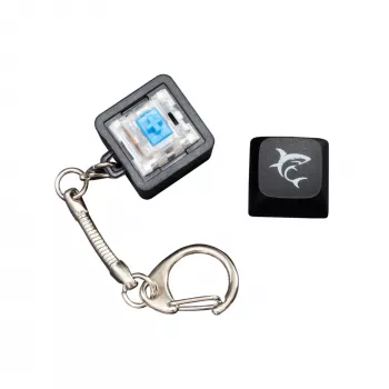 White Shark KEYCHAIN Promo Czarne przełączniki mechaniczne