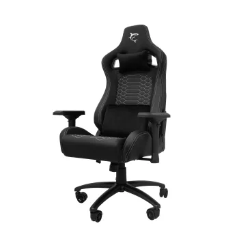 White Shark PHOENIX Gaming Chair Black – Ergonomic PU Leather Chair with Adjustable Backrest, 4-Class Gas Lift, 120 kg Capacity