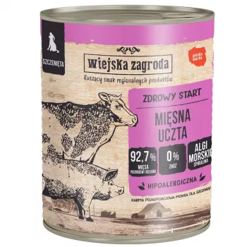 WIEJSKA ZAGRODA Puppy Meat Feast Mokra Karma dla Szczeniąt 800g