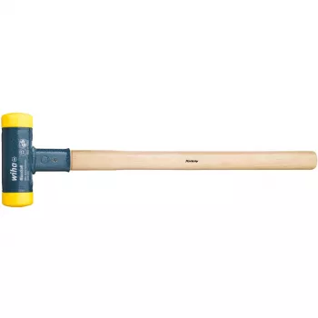 Młotek Wiha 02097 z miękką powierzchnią typu dead blow z trzonkiem z hikory, 1250 g, głowica 50 mm