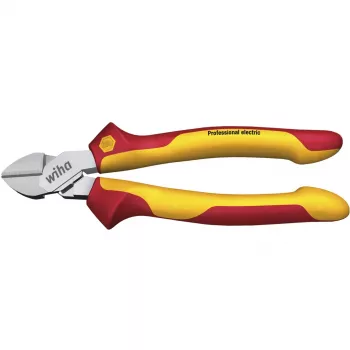 Wiha 43458 Profesjonalny elektryczny przecinak boczny 200 mm, izolowany VDE, czerwono-żółty