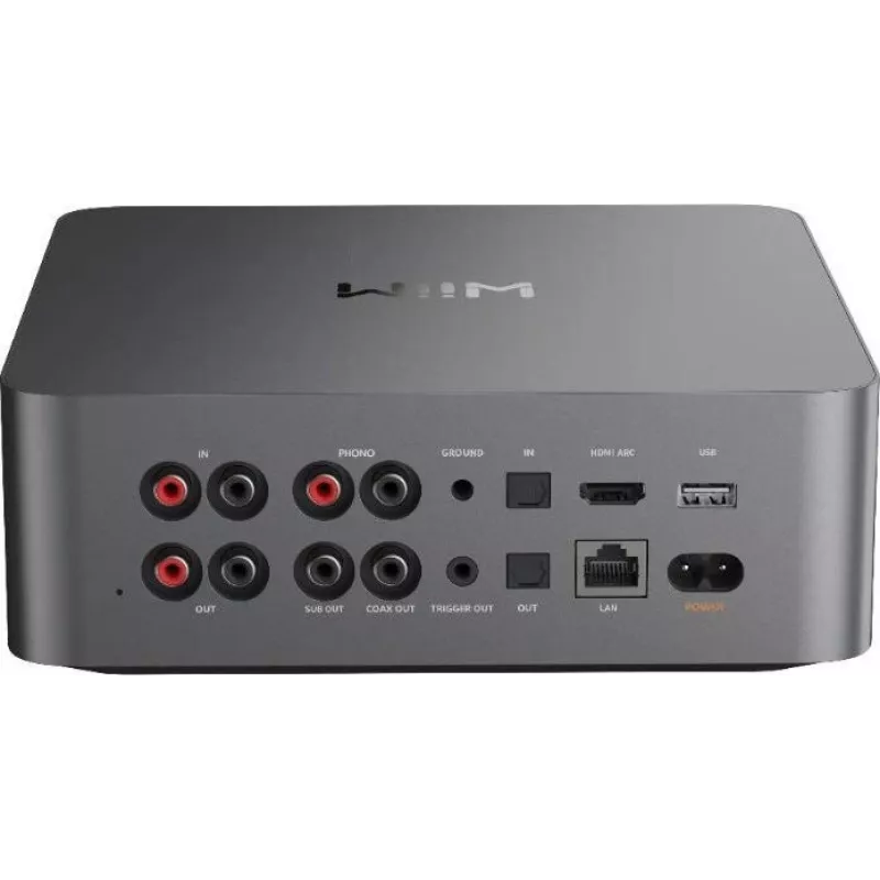 WiiM Ultra Dark Grey - Hi-Res Music Streamer i Odtwarzacz Sieciowy z Przedwzmacniaczem, HDMI ARC, Phono MM