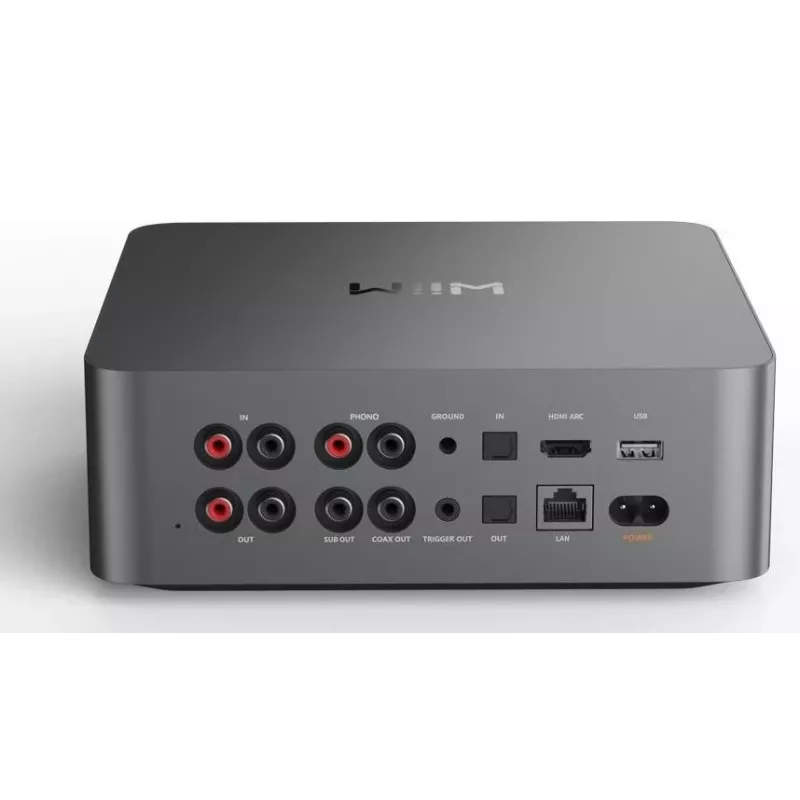 WiiM Ultra Dark Grey - Hi-Res Music Streamer i Odtwarzacz Sieciowy z Przedwzmacniaczem, HDMI ARC, Phono MM
