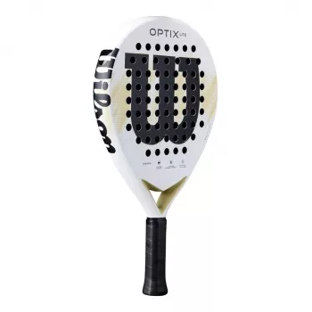 Wilson Optix V2 Lite Padel Racket - Teardrop Shape, Soft EVA Core, Fiberglass Face, Black/Green