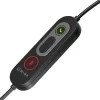 WINX CALL Pro 2 Mono AI Noise Cancelling Headset Wired USB-A z obrotowym mikrofonem, sterowaniem wbudowanym w przewód, miękką poduszką nauszną z PU skóry, czarny