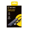 WINX CONNECT Simple Hub USB/Type-C, 3x USB-A 5Gbps + USB-C PD 100W, Kosmiczna szarość