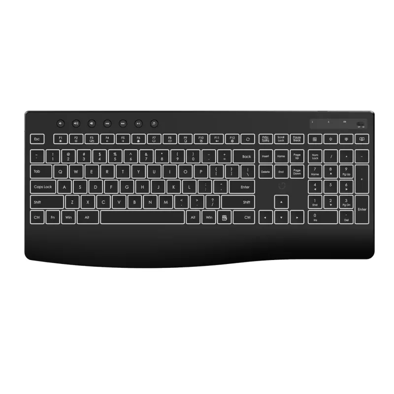 WINX DO Business Podświetlany Przewodowy Zestaw Klawiatura i Mysz – Pełnowymiarowa Membranowa, Rainbow LED, Regulowana DPI, Odporna na Zalanie, USB Plug & Play