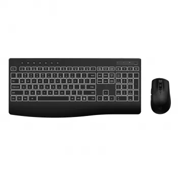 WINX DO Business Podświetlany Przewodowy Zestaw Klawiatura i Mysz – Pełnowymiarowa Membranowa, Rainbow LED, Regulowana DPI, Odporna na Zalanie, USB Plug & Play