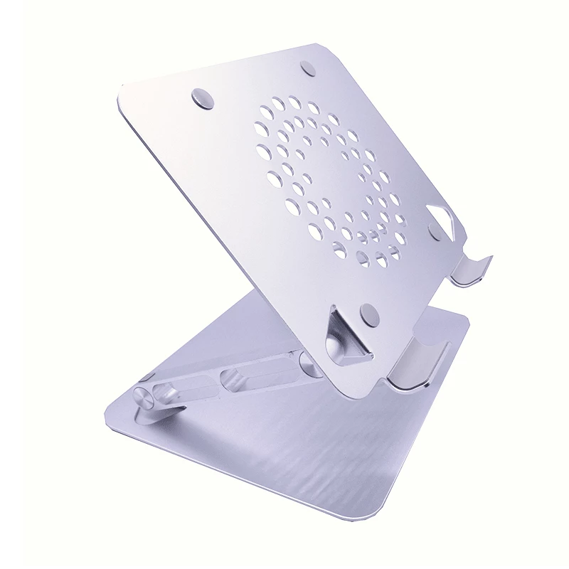 WINX DO Ergo Wielofunkcyjna Podstawka pod Laptopa, Aluminium, Srebrna, 10-17 inch, Składana, Regulacja Wysokości i Kąta