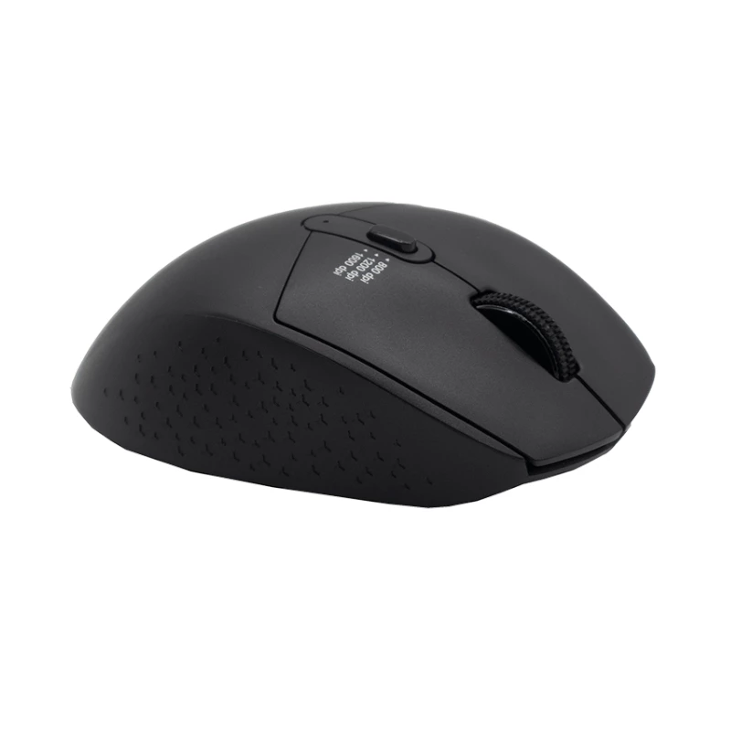 WINX DO Prosta mysz bezprzewodowa WX-KB102, 2,4 GHz, optyczna 3-przyciskowa, 1600 DPI, oburęczna, czarna