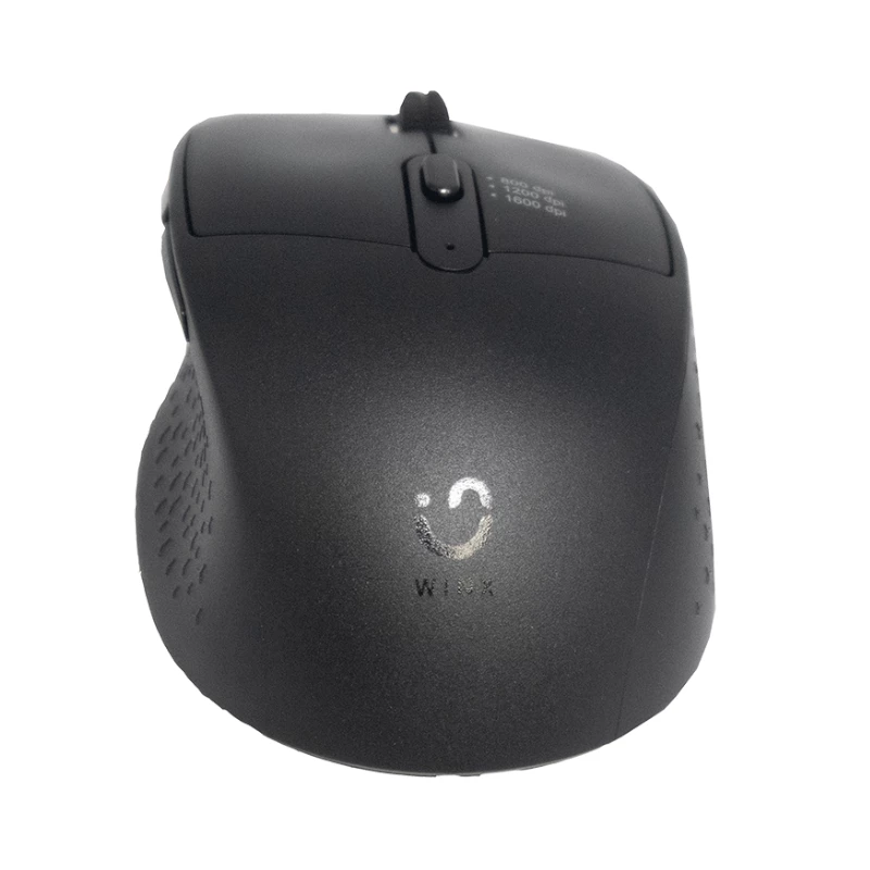 WINX DO Prosta mysz bezprzewodowa WX-KB102, 2,4 GHz, optyczna 3-przyciskowa, 1600 DPI, oburęczna, czarna