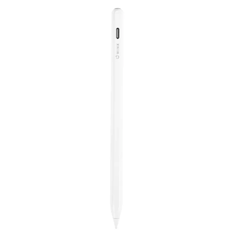 WINX DOODLE Pro Rysik do iPada - Biały aktywny rysik z odrzucaniem dłoni, czułością na nachylenie, magnetycznym mocowaniem, ładowaniem USB-C, zapasową końcówką