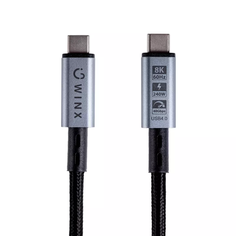 WINX LINK Pro Type-C 1m Kabel 100W PD USB 2.0 480Mbps Czarny