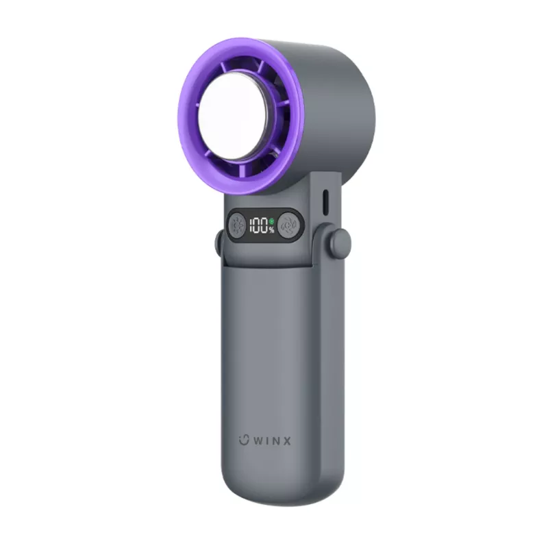 WINX MOVE Cool Wysokoobrotowy Wentylator Ręczny - 10 000 RPM, 3 prędkości, ładowanie USB-C, 2000 mAh, Biały