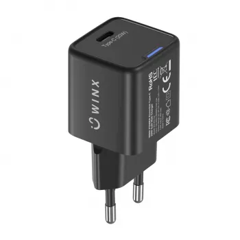 WINX POWER Essential Type-C 20W GaN ładowarka ścienna - Biała