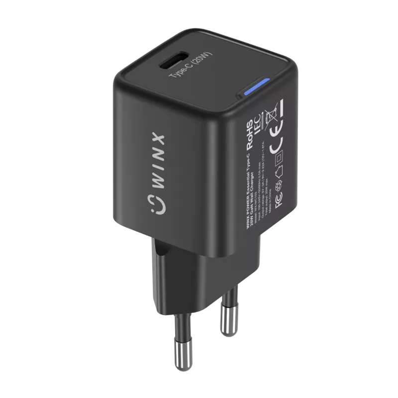 WINX POWER Essential Type-C 20W GaN ładowarka ścienna - Biała