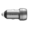 Ładowarka samochodowa WINX POWER Fast 89W - USB-C PD 67W + USB-A QC 18W, czarna
