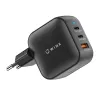 WINX POWER Max 65W GaN ładowarka ścienna - 2x USB-C PD, 1x USB-A QC, czarna