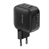 WINX POWER Max 65W GaN ładowarka ścienna - 2x USB-C PD, 1x USB-A QC, czarna
