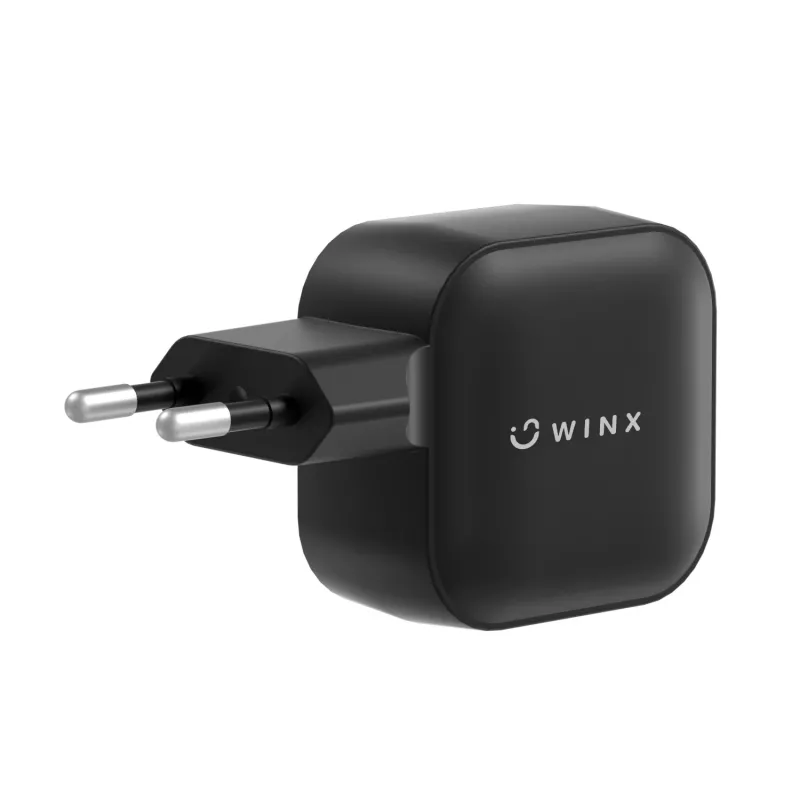WINX POWER More 35W GaN Ładowarka ścienna - Dual USB-C i USB-A, PD 3.0 PPS, Biała