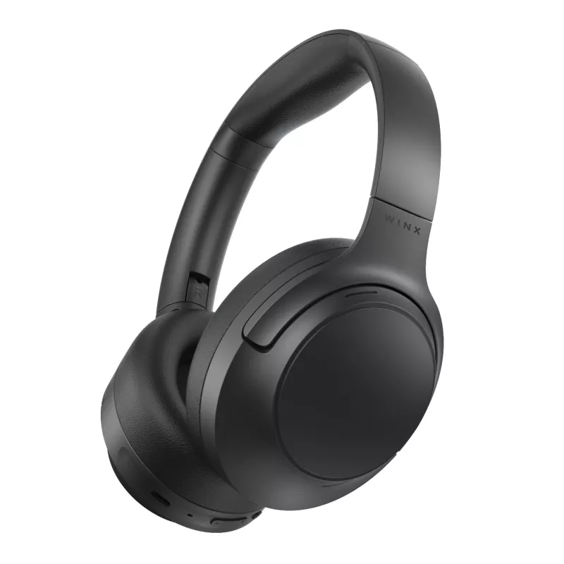 WINX VIBE Pure 2 Hybrid ANC Słuchawki nauszne z Bluetooth 5.3, baterią 30h, składaną konstrukcją - Czarny