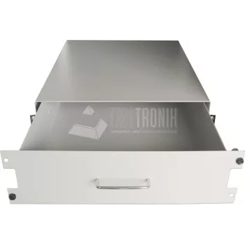 Wirewin DRAWER 500 2U szuflada rack 19-calowa, z zamkiem, stalowa, czarna