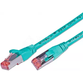 Kabel sieciowy Wirewin S/FTP CAT6 0,5 m, turkusowy (PKW-PIMF-KAT6 0.5 TK)