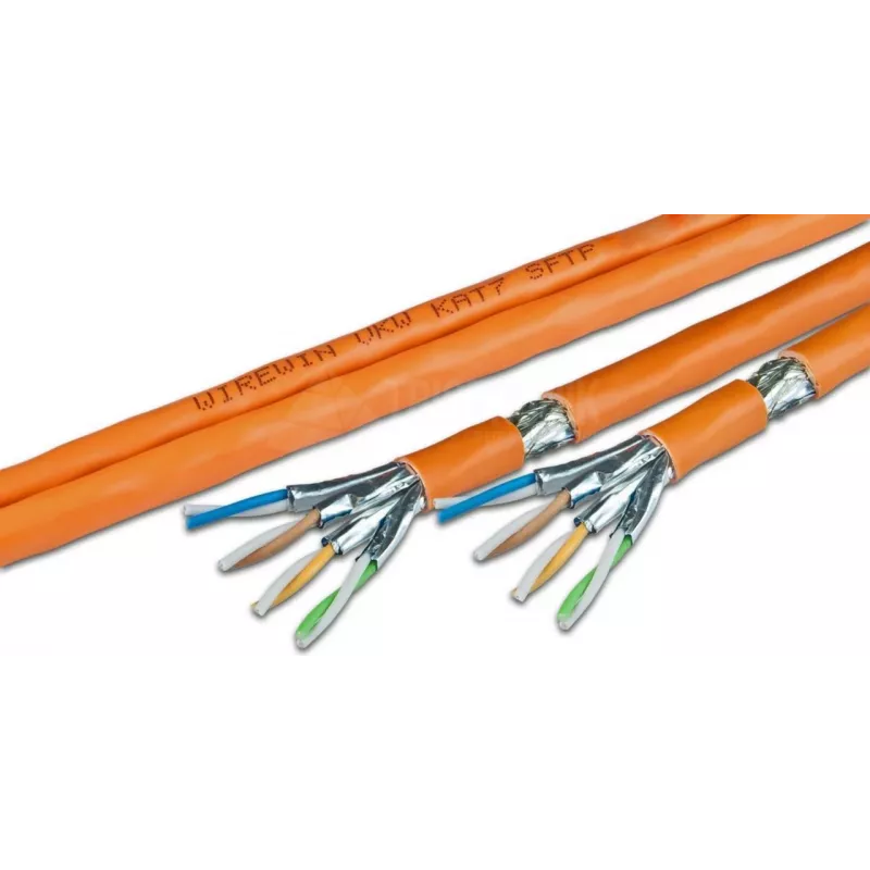 Wirewin VKW SFTP K7 LSOH3 500DXB Kabel sieciowy masowy Cat.7 S/FTP, 500 m, pomarańczowy, LSOH3
