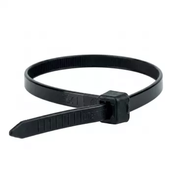 WKK Black Nylon Cable Tie UV-Stable 710x9mm 100 pcs